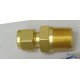 MALE CONNECTOR BRASS 3/8"(OD) x 1/2"(M)NPT